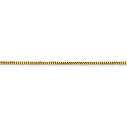 14k yellow gold 1.4mm franco bracelet anklet choker necklace pendant chain