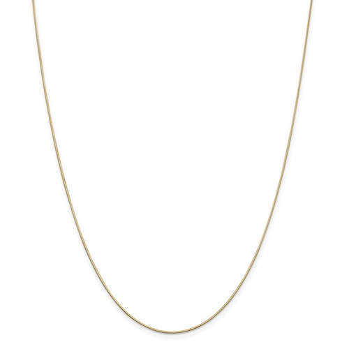 14k yellow gold 0.8mm octagonal snake bracelet anklet choker necklace pendant chain