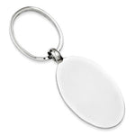 Load image into Gallery viewer, Engravable Sterling Silver Oval Key Holder Ring Keychain Personalized Engraved
