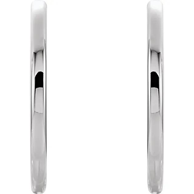 14k solid yellow rose white gold 38.7mm round endless hinged hoop earrings custom made to order