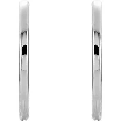 14k solid yellow rose white gold 38.7mm round endless hinged hoop earrings custom made to order