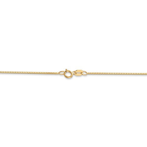 14k Yellow Gold 0.7mm Box Bracelet Anklet Choker Necklace Pendant Chain