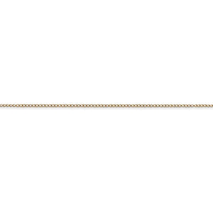 14k Yellow Gold 0.5mm Thin Curb Bracelet Anklet Necklace Choker Pendant Chain