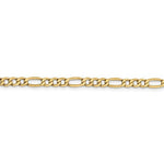 將圖片載入圖庫檢視器 14K Yellow Gold 4.75mm Lightweight Figaro Bracelet Anklet Choker Necklace Chain
