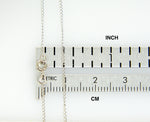 Carregar imagem no visualizador da galeria, 14k White Gold 0.5mm Thin Curb Bracelet Anklet Necklace Choker Pendant Chain
