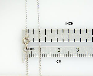 14k White Gold 0.5mm Thin Curb Bracelet Anklet Necklace Choker Pendant Chain