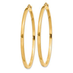 Carica l&#39;immagine nel visualizzatore di Gallery, 14k Yellow Gold Square Tube Round Hoop Earrings 45mm x 2mm
