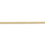 Load image into Gallery viewer, 14K Yellow Gold 2.2mm Beveled Curb Link Bracelet Anklet Choker Necklace Pendant Chain
