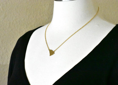 14k gold or sterling silver south carolina sc state name necklace personalized monogram