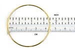 Load image into Gallery viewer, 14k Yellow Gold Large Endless Round Hoop Earrings 40mm x 1.5mm
