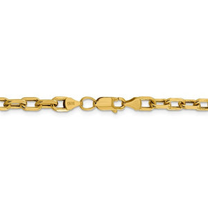 14K Yellow Gold 4.9mm Open Link Cable Bracelet Anklet Necklace Pendant Chain