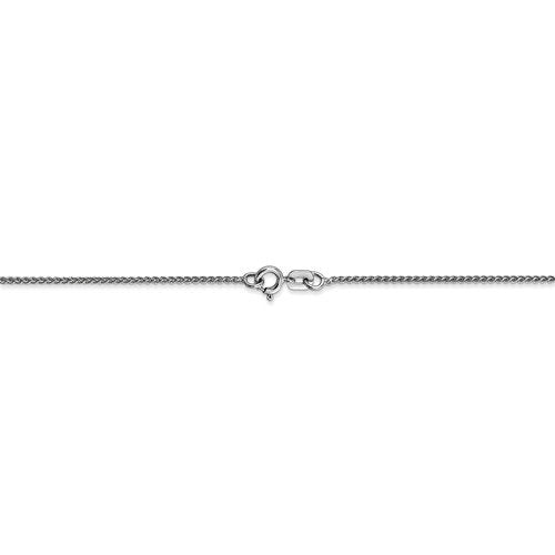 14k white gold 1mm spiga wheat bracelet anklet choker necklace pendant chain