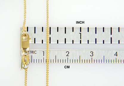 14k yellow gold 0.8mm spiga wheat bracelet anklet choker necklace pendant chain