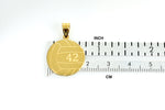 Ladda upp bild till gallerivisning, 14k 10k Gold Sterling Silver Volleyball Personalized Engraved Pendant
