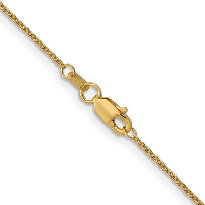 14k yellow gold 1mm cable bracelet anklet choker necklace pendant chain