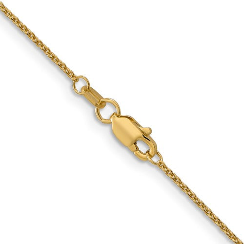 14k yellow gold 1mm cable bracelet anklet choker necklace pendant chain