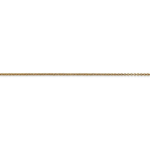 14k yellow gold 0.90mm cable bracelet anklet choker necklace pendant chain lobster clasp