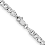 Załaduj obraz do przeglądarki galerii, 14K White Gold 4.3mm Curb Bracelet Anklet Choker Necklace Pendant Chain
