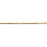 Lade das Bild in den Galerie-Viewer, 14K Yellow Gold 2.2mm Cable Bracelet Anklet Choker Necklace Pendant Chain Lobster Clasp
