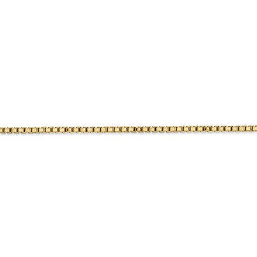 10k yellow gold 2mm box bracelet anklet choker necklace pendant chain