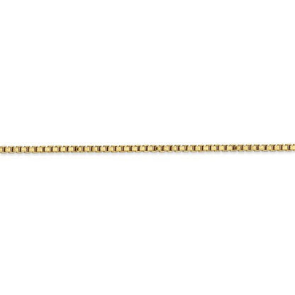 10k yellow gold 2mm box bracelet anklet choker necklace pendant chain