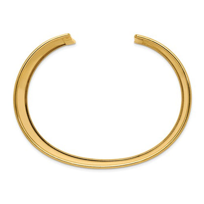 14k solid yellow gold 44mm cuff bangle bracelet engraved personalized monogram name initials