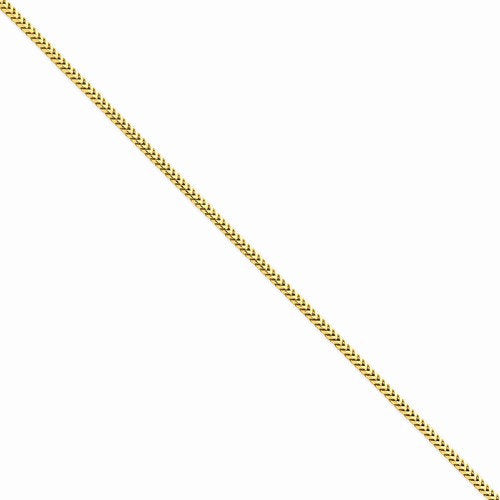 14k yellow gold 2.5mm franco bracelet anklet choker necklace pendant chain