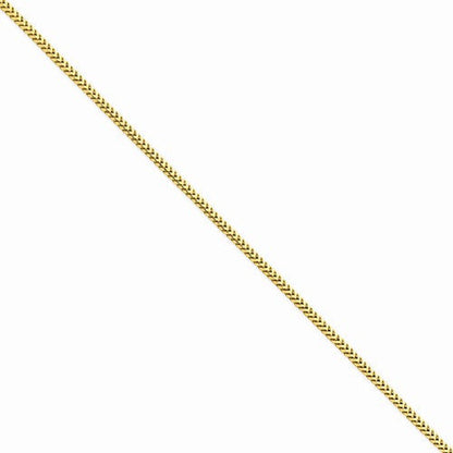 14k yellow gold 2.5mm franco bracelet anklet choker necklace pendant chain