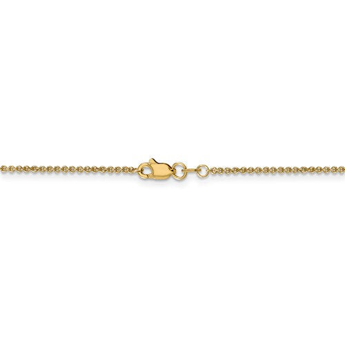 14k yellow gold 1.5mm cable bracelet anklet choker necklace pendant chain