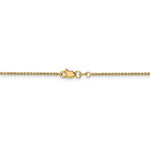Load image into Gallery viewer, 14k Yellow Gold 1.5mm Cable Bracelet Anklet Choker Necklace Pendant Chain
