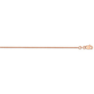 14k Rose Gold 1mm Spiga Wheat Bracelet Anklet Choker Necklace Pendant Chain