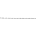 將圖片載入圖庫檢視器 14k White Gold 1.5mm Diamond Cut Rope Bracelet Anklet Choker Necklace Pendant Chain
