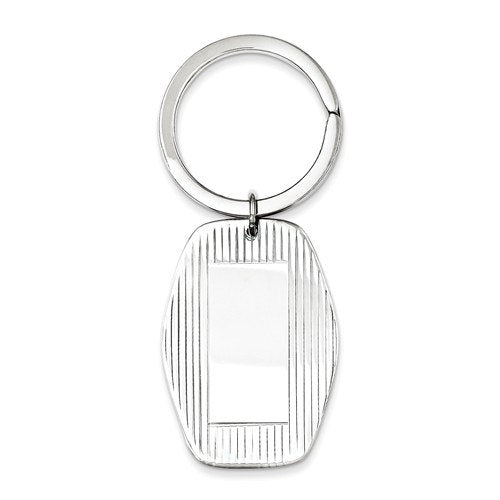 engravable sterling silver key holder ring keychain personalized engraved monogram
