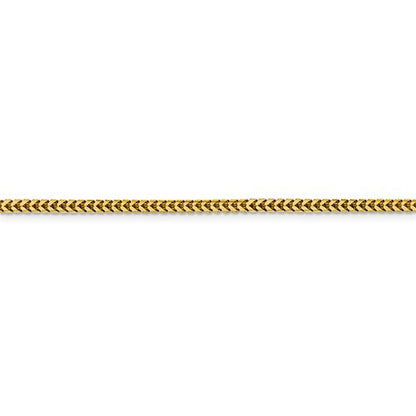 14k yellow gold 2.3mm franco bracelet anklet choker necklace pendant chain