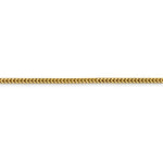 이미지를 갤러리 뷰어에 로드 , 14K Yellow Gold 2.3mm Franco Bracelet Anklet Choker Necklace Pendant Chain
