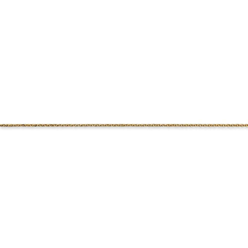 14k yellow gold 0.80mm diamond cut cable layering bracelet anklet choker necklace pendant chain
