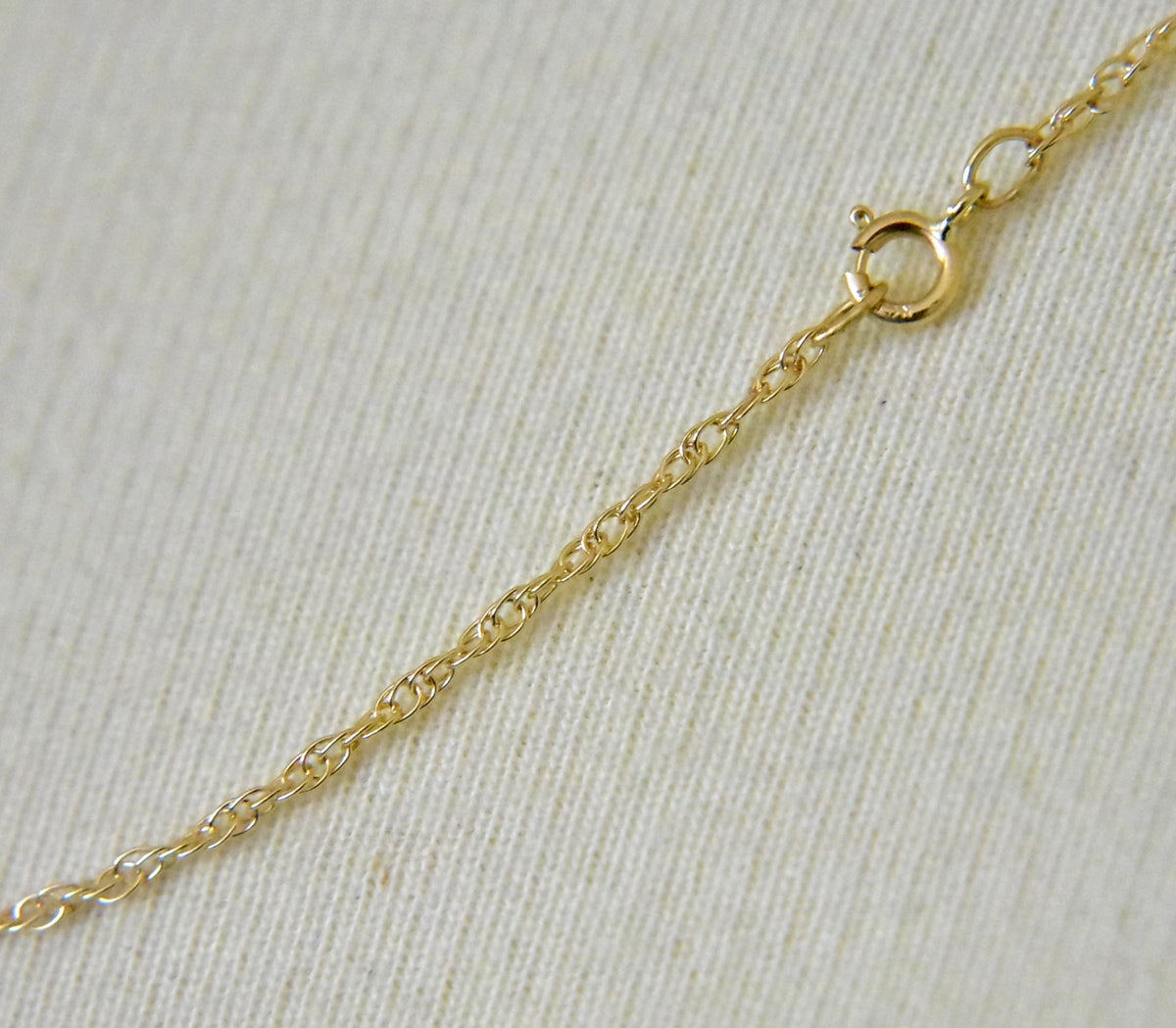 14k yellow gold 1.15mm cable rope bracelet anklet necklace choker pendant chain