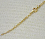 Lade das Bild in den Galerie-Viewer, 14k Yellow Gold 1.15mm Cable Rope Bracelet Anklet Necklace Choker Pendant Chain
