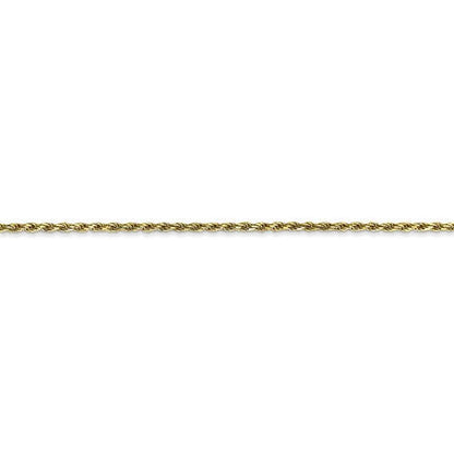10k yellow gold 1.3mm diamond cut rope bracelet ankle choker pendant necklace chain