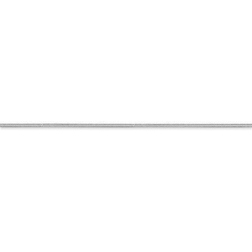 14k white gold 1mm octagonal snake bracelet anklet choker necklace pendant chain