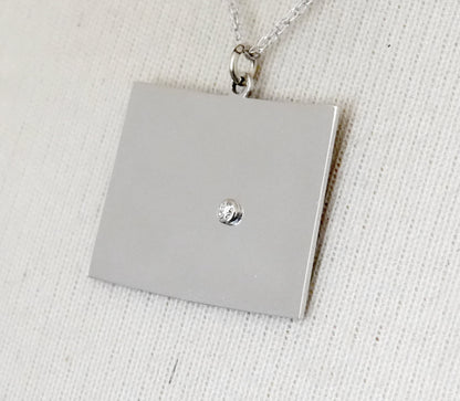 14k 10k yellow rose white gold diamond silver colorado co state map personalized city necklace
