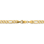 이미지를 갤러리 뷰어에 로드 , 14K Yellow Gold 6.25mm Flat Figaro Bracelet Anklet Choker Necklace Pendant Chain
