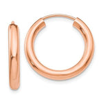Load image into Gallery viewer, 14k Rose Gold Classic Endless Round Hoop Earrings 19mm x 2.75mm
