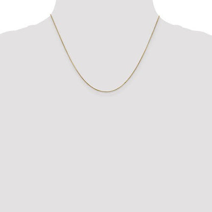 14k yellow gold 0.65mm classic round snake bracelet anklet necklace pendant chain