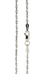 Charger l&#39;image dans la galerie, 10k White Gold 1.85mm Diamond Cut Quadruple Rope Bracelet Anklet Choker Necklace Pendant Chain
