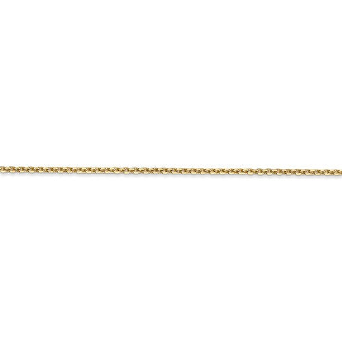 14k yellow gold 1.45mm diamond cut cable bracelet anklet choker necklace pendant chain