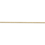 Kép betöltése a galériamegjelenítőbe: 14K Yellow Gold 1.45mm Diamond Cut Cable Bracelet Anklet Choker Necklace Pendant Chain
