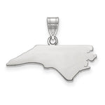 Load image into Gallery viewer, 14K Gold or Sterling Silver North Carolina NC State Map Pendant Charm Personalized Monogram
