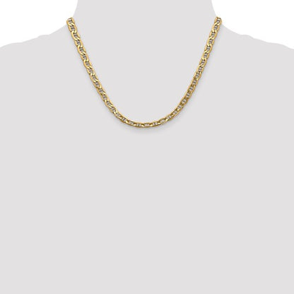 14k yellow gold 5.85mm anchor bracelet anklet choker necklace pendant chain