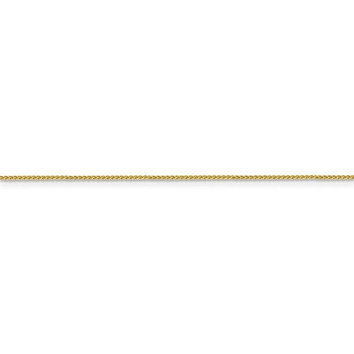 10k Yellow Gold 0.80mm Polished Spiga Bracelet Anklet Choker Necklace Pendant Chain